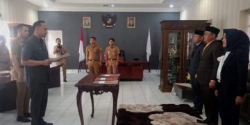 Wakili Wali Kota, Sofyan Mokoginta Lantik Tiga Pejabat Pemkot Kotamobagu