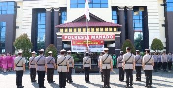 Kapolresta Manado Pimpin Sertijab Enam Kapolsek dan Satu Kasat, Ada Polwan dan eks Kanit Buser
