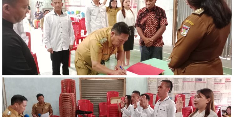 Lima Perangkat Desa Noongan 3 Dilantik