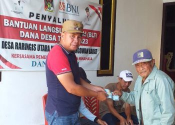 26 KPM di Raringis Utara, Kategori Keluarga Miskin Extrim, Terima BLT Tahap Pertama