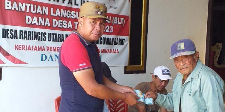 26 KPM di Raringis Utara, Kategori Keluarga Miskin Extrim, Terima BLT Tahap Pertama