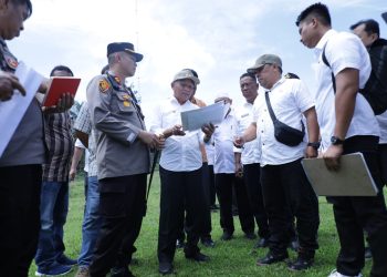 Bupati dan Kapolres Asahan Tinjau Lokasi Pembangunan Mako Polsek Aek Kuasan