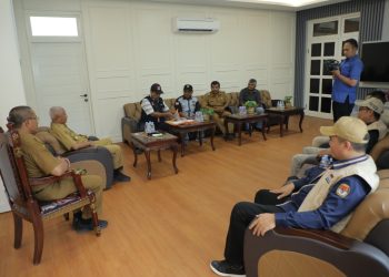 PPS Kelurahan Mekar Baru Lakukan Pendataan Pemilih Kepada Bupati Asahan