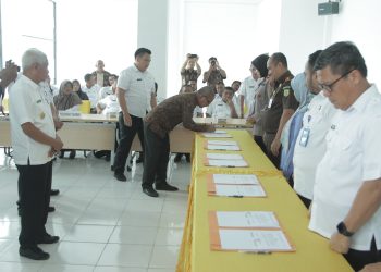 Pemkab Asahan Tanda Tangani Naskah Perjanjian Kerjasama Dengan 12 Instansi Penyedia Layanan