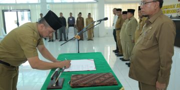 Sekda Ambil Sumpah Janji 123 PNS Formasi 2019 dan 2021 di Lingkungan Pemkab Asahan