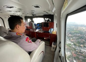 Kapolri Naik Heli Pantau Langsung Arus Mudik di Jalan Tol dan Arteri