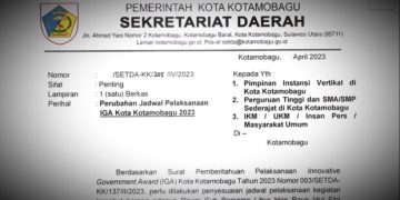 Pemkot Kotamobagu Umumkan Jadwal Terbaru Pelaksanaan IGA 2023