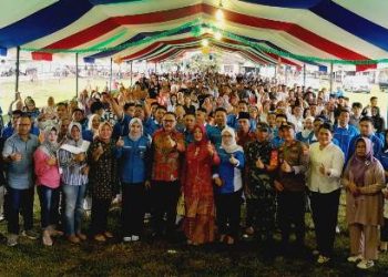 Luar Biasa, Mitha Mokodompit Lantik 1.300 PK KNPI se – Bolmong