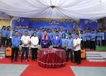 Hadiri Pelantikan KNPI Kotamobagu, ini Harapan Wali Kota Tatong Bara