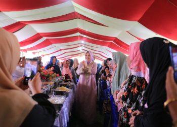 Didampingi Nayodo, Tatong Bara Halal Bihalal Bersama Masyarakat Kotamobagu Utara