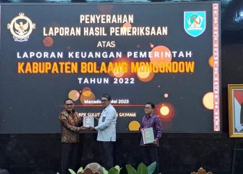 Diserahkan BPK RI, Pemkab Bolmong Hattrick Terima WTP