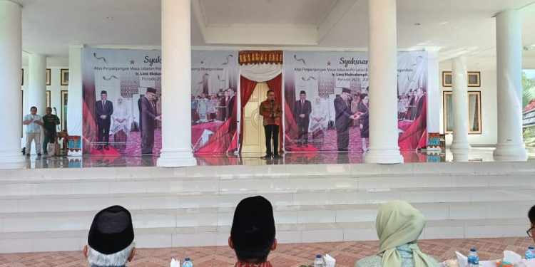 Diperpanjang Hingga 2024, Bupati Limi Mokodompit Gelar Syukuran