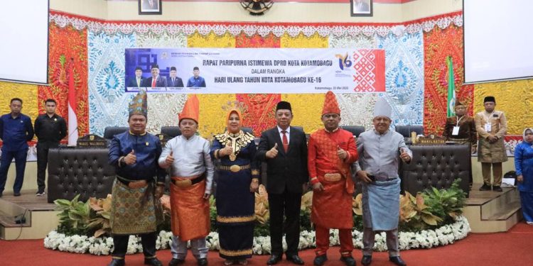 TBNK Hadiri Rapat Paripurna Istimewa HUT ke-16 Kota Kotamobagu
