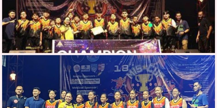 Tim Basket Putra dan Putri SMP MIS Minut, Kawinkan Gelar Juara di Turnamen Mis Cup
