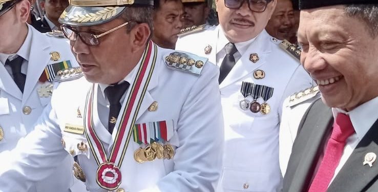 Dipimpin Mendagri, Bupati Limi Mokodompit Hadiri Peringatan OTDA ke XXVI