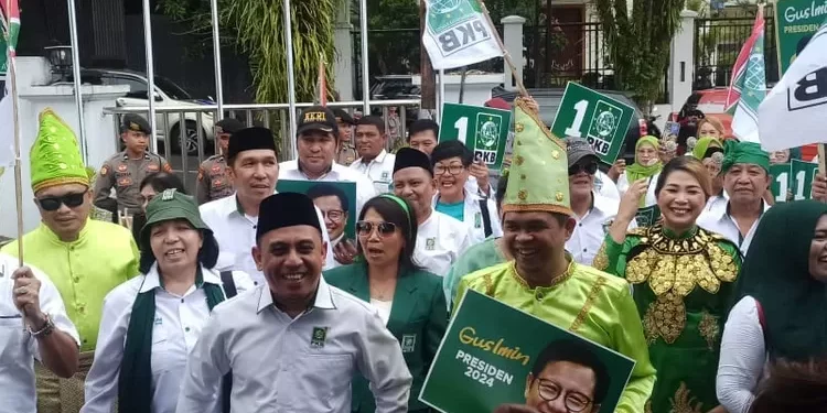 Dipimpin Yusra Alhabsyi, Bacaleg Provinsi Partai PKB Mendaftar ke KPU