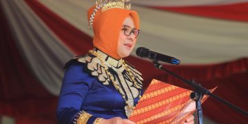 Tatong Bara Irup Upacara HUT ke-16 Kota Kotamobagu