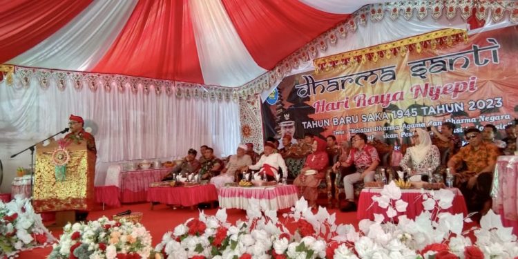 Hadiri Tahun Baru Saka 1945, Limi Apresisi Umat Hindu di Bolmong