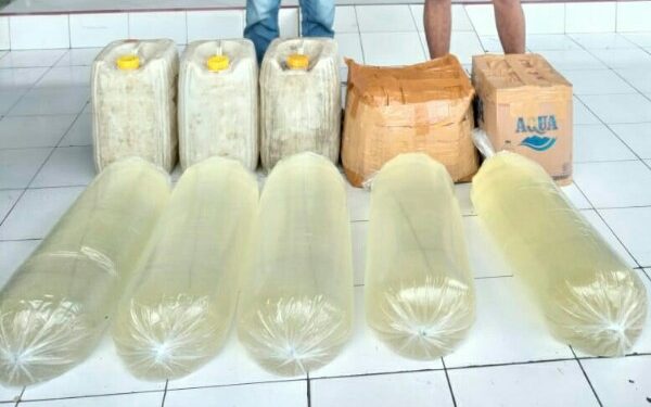 Polsek Matuari Amankan Ratusan Liter Captikus di Girian Bawah