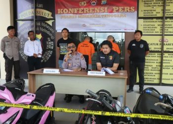 2 Pelaku Curanmor yang Beraksi di 3 Kabupaten Dibekuk Satreskrim Polres Mitra