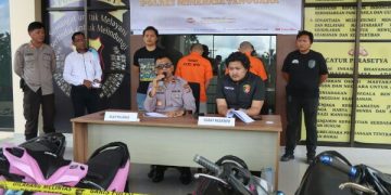 2 Pelaku Curanmor yang Beraksi di 3 Kabupaten Dibekuk Satreskrim Polres Mitra