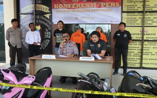 2 Pelaku Curanmor yang Beraksi di 3 Kabupaten Dibekuk Satreskrim Polres Mitra