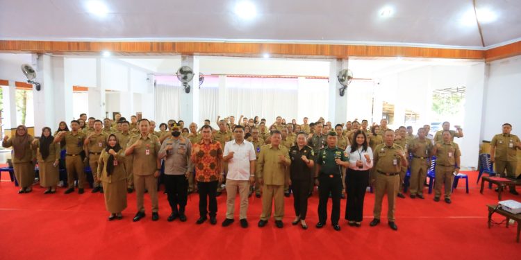 Tatong dan Nayodo Kompak Hadiri Sosialisasi Kesiapan Pemda Menuju Pemilu Tahun 2024