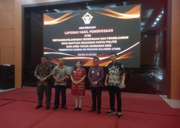 Pemkot Kotamobagu Terima LHP Dana Bantuan Keuangan Partai Politik