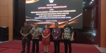 Pemkot Kotamobagu Terima LHP Dana Bantuan Keuangan Partai Politik