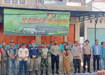 HUT ke 56 Kodam XIII/Merdeka, Pemkot Kotamobagu, Polri dan TNI Gelar Karya Bakti