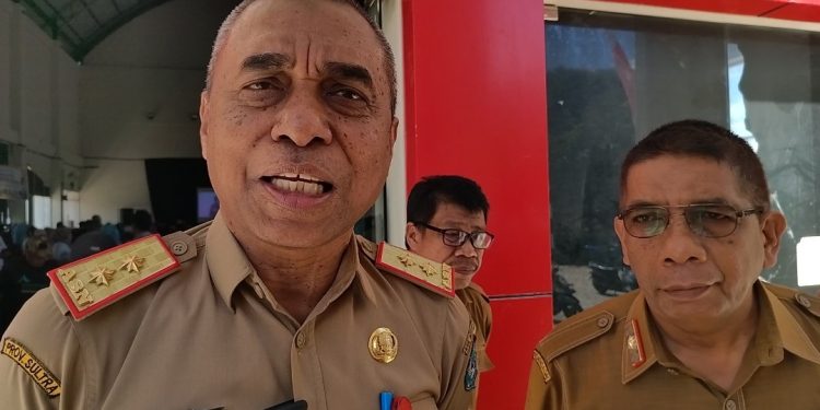 Gelar Pangan Murah, Lapak Dinas Pangan Buton Tengah Dikerumuni Masyarakat Lakudo
