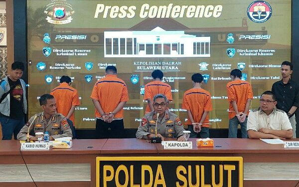 Ditreskrimum Polda Sulut Ungkap Kasus Perdagangan Orang di Ranotana, 5 Pelaku Ditahan