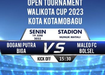 Jangan Lewatkan, Berikut Jadwal Pertandingan Wali Kota Cup Senin 19 Agustus