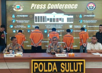 Ditreskrimum Polda Sulut Ungkap Kasus Perdagangan Orang di Ranotana, 5 Pelaku Ditahan