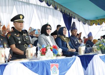 Wali Kota Tatong Bara Hadiri Upacara Peringatan HUT Boltim Ke 15