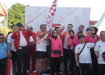 Olahraga Bersama dan Lomba Lari di Polda Sulut Berlangsung Meriah