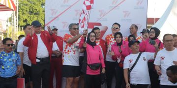 Olahraga Bersama dan Lomba Lari di Polda Sulut Berlangsung Meriah