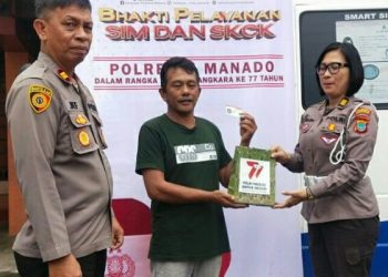 Sambut Hari Bhayangkara ke-77, Polresta Manado Laksanakan Bakti Pelayanan SIM dan SKCK