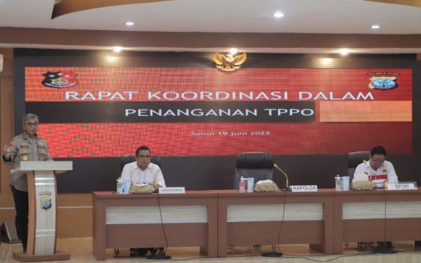 Polda Sulut Gelar Rakor Penanganan TPPO Bersama Instansi Terkait