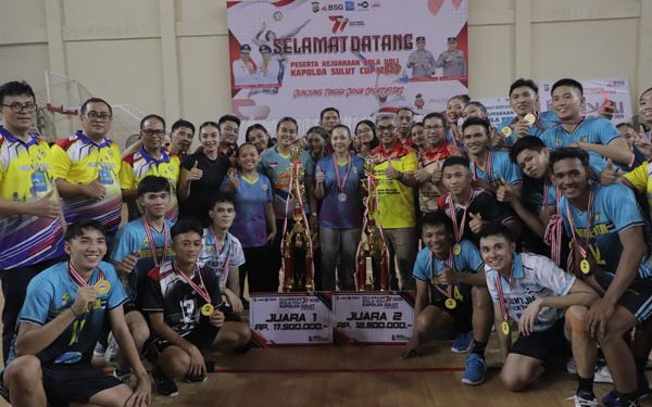 Kejuaraan Bola Voli Kapolda Sulut Cup 2023 Sukses Digelar