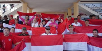 Semarak HUT RI ke-78, Pemkab Bolmong bagikan 10 Juta Bendera