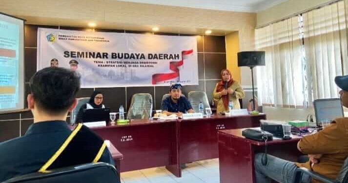Dihadiri Perwakilan OKP dan Masyarakat, Disbudpar Gelar Seminar Budaya Daerah