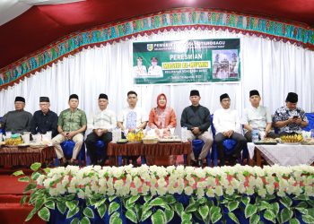 Tatong Bara Resmikan Masjid Al – Mu’min kelurahan Mongkonai Barat