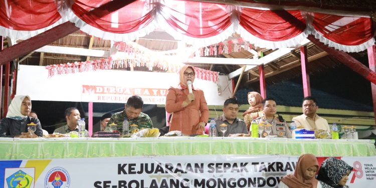 Tatong Bara Tutup Kejuaraan Sepak Takraw PSTI Cup II Kotamobagu 2023