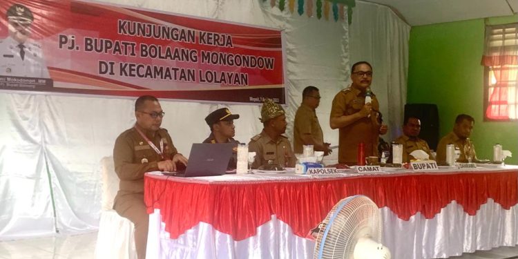 Kunker di Kecamatan Lolayan, Bupati Limi Mokodompit Tekankan Hal ini