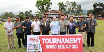 Tatong Bara Buka Turnamen Sepak Bola Motoboi Kecil CUP 2023