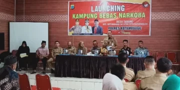 Nasli Paputungan Hadiri Launching Kampung Bebas Narkoba di Desa Tabang