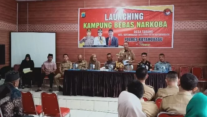 Nasli Paputungan Hadiri Launching Kampung Bebas Narkoba di Desa Tabang