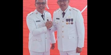 Dua putera Bolmut yang ditunjuk sebagai Penjabat Bupati dan Walikota. Sirajudin Lasena dan Asirpan Nani.