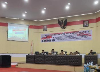 DPRD Kota Kotamobagu Gelar Paripurna KUA PPAS APBD Perubahan Tahun 2023